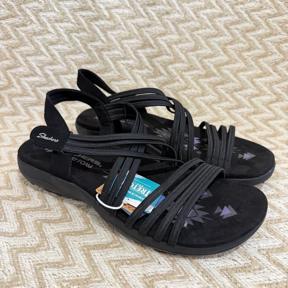 Skechers Women’s Reggae Slim Sunnyside 2.0 Memory Foam Stretch Fit Sandals